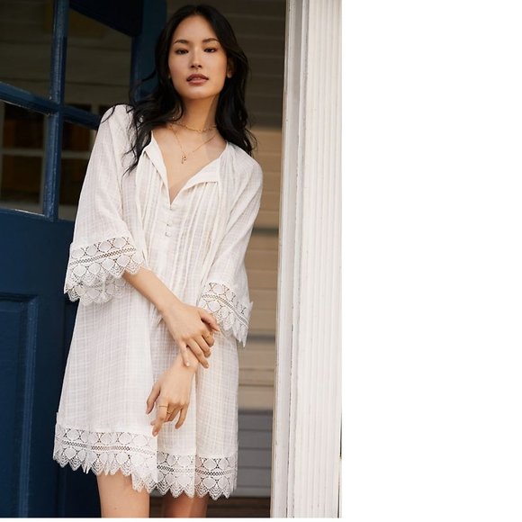 Anthropologie Dresses & Skirts - Anthropologie Lace Tunic Lounge Dress
